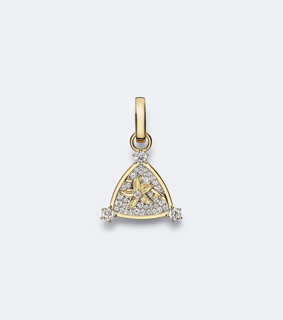 FoundRae Resilience Blossoms 18kt gold pendant with diamonds