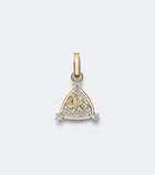 FoundRae Resilience Blossoms 18kt gold pendant with diamonds