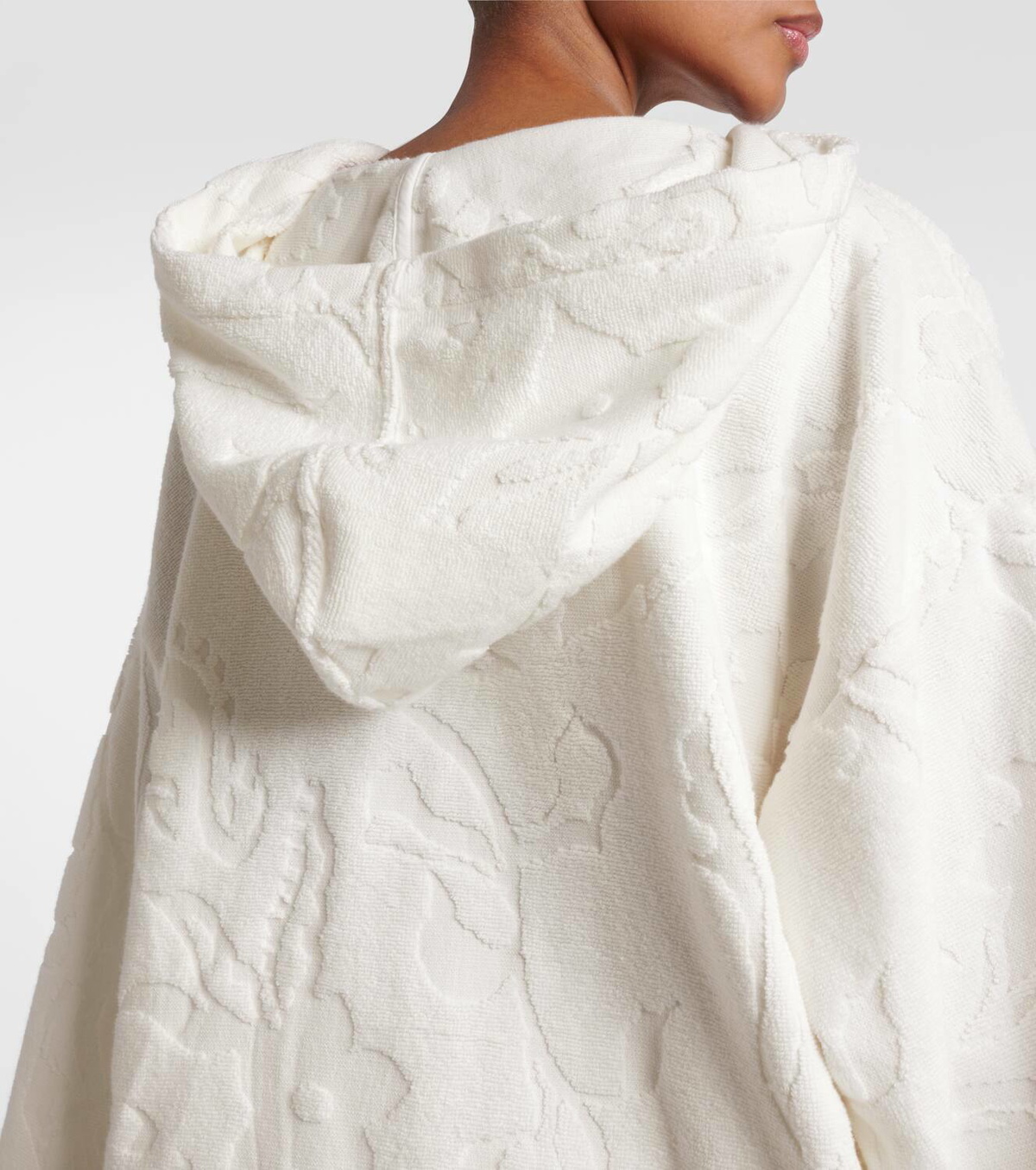 Dorothee Schumacher Cosy Towelling cotton terry jacquard hoodie