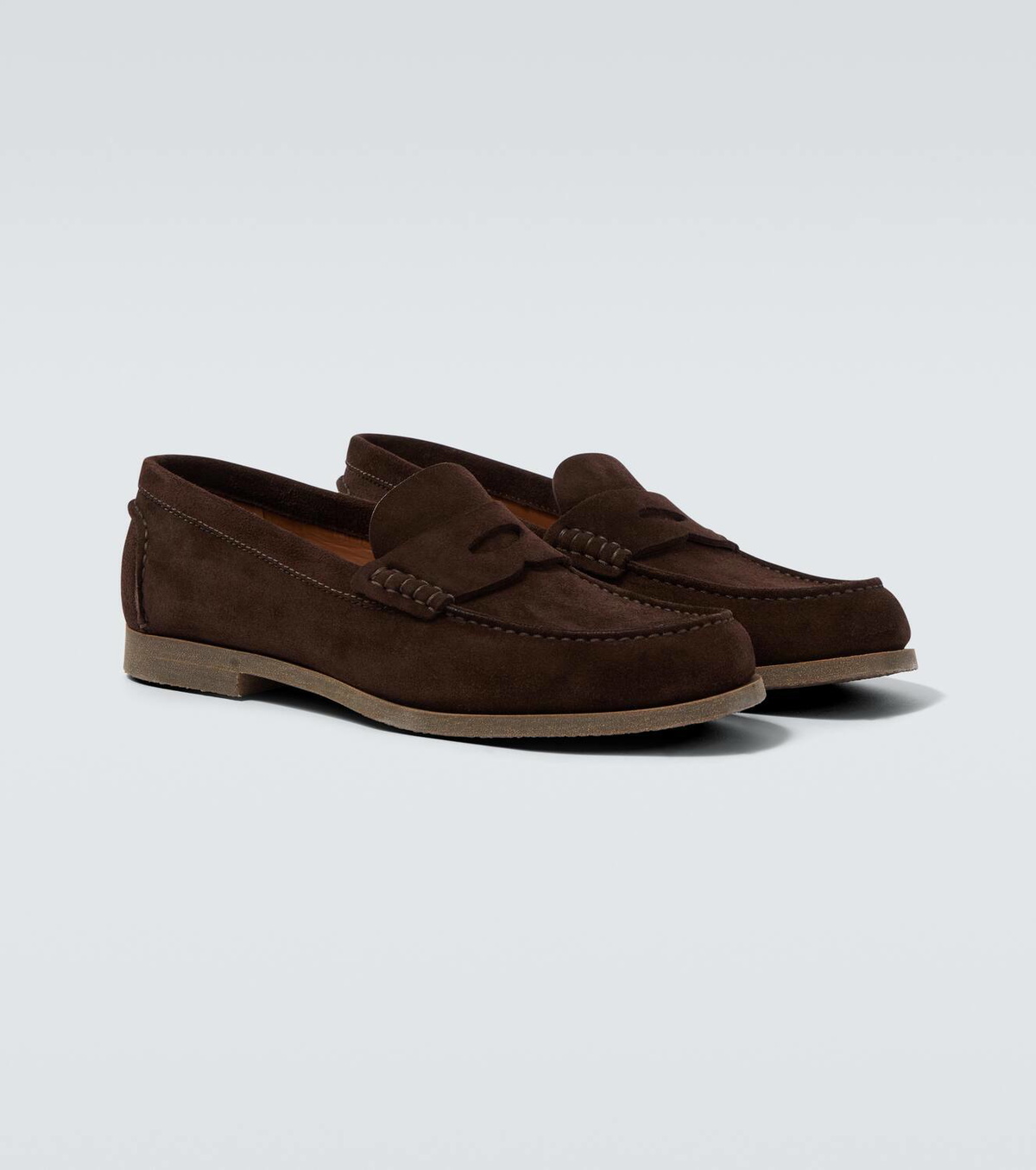 Dunhill Suede penny loafers
