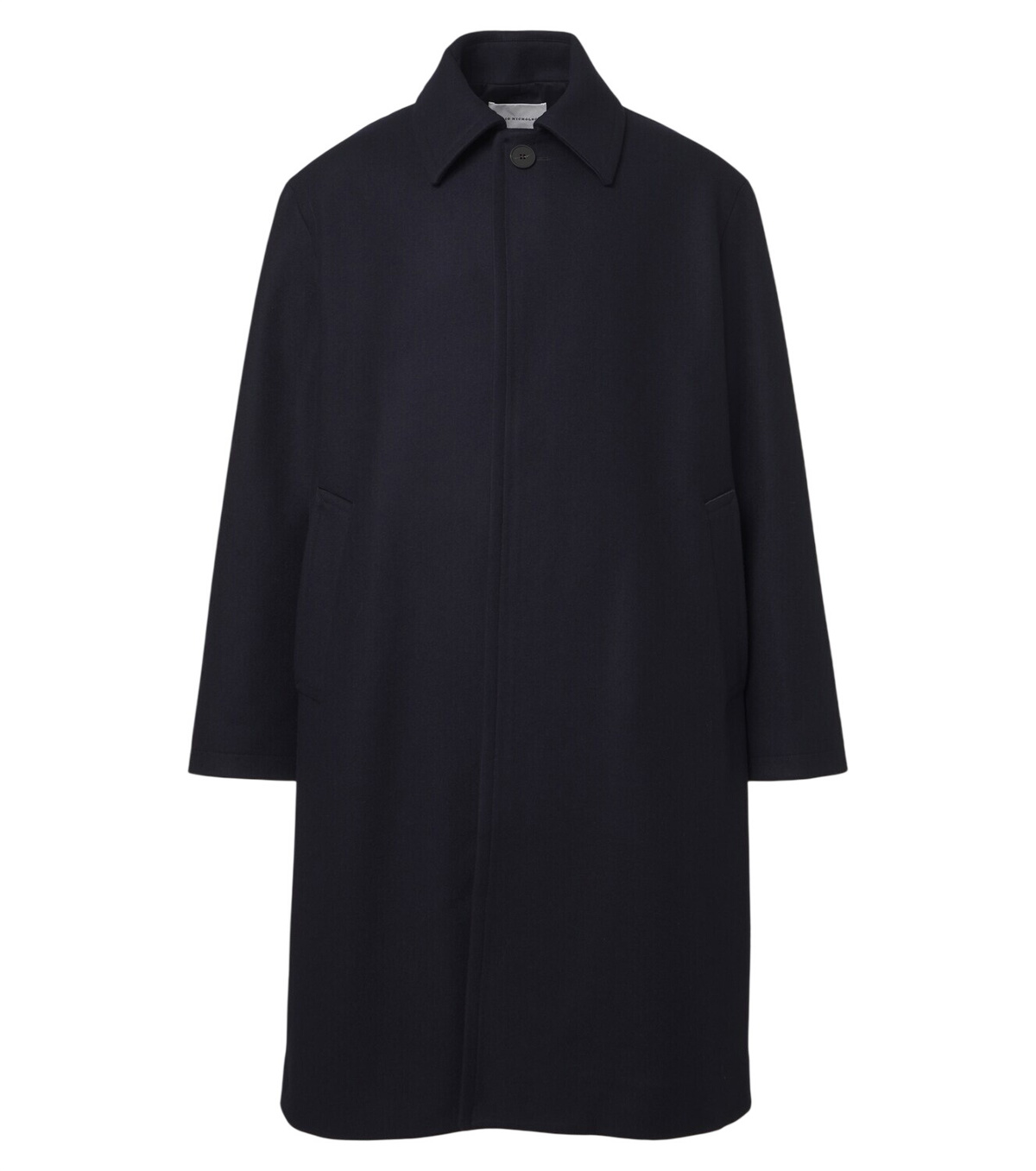 Studio Nicholson Men's Drive Technical Car Coat in Dark Navy