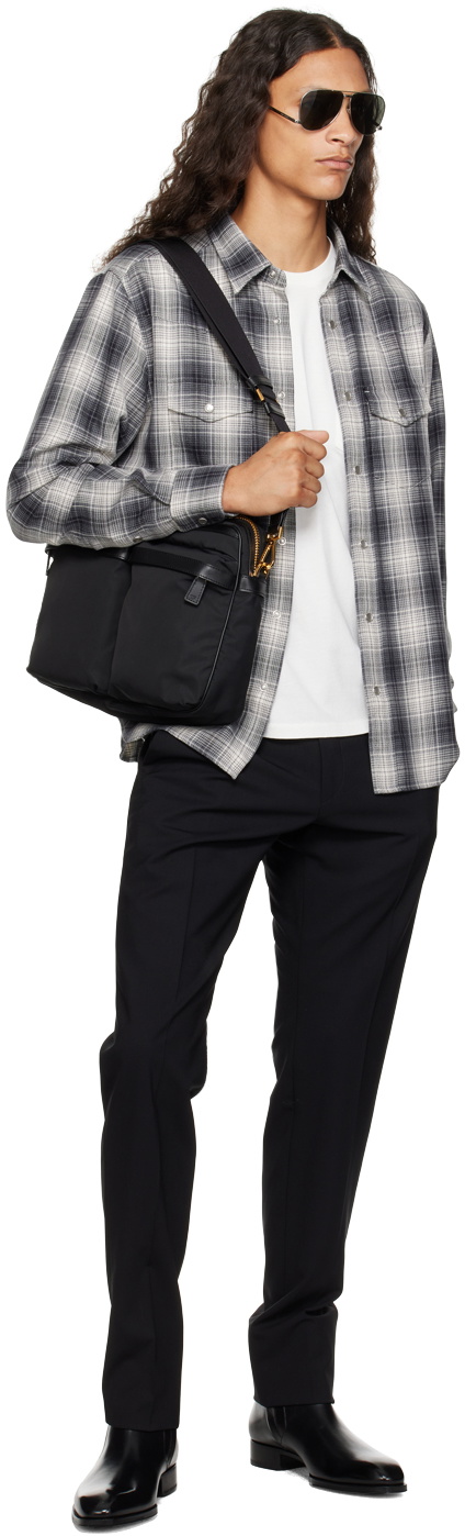 TOM FORD Black Recycled Nylon Utility Bag TOM FORD