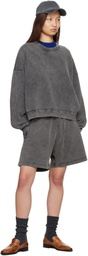 Acne Studios Gray Cotton Shorts