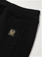 BELSTAFF - Tapered Cotton-Jersey Sweatpants - Black
