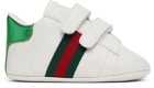 Gucci Baby White Ace Pre-Walker Sneakers