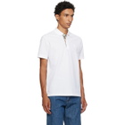 Burberry White Cotton Polo
