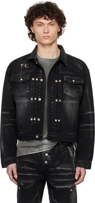 Photo: Thug Club Black Leave A Trace Denim Jacket