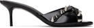 ABRA Black Heart Heeled Sandals