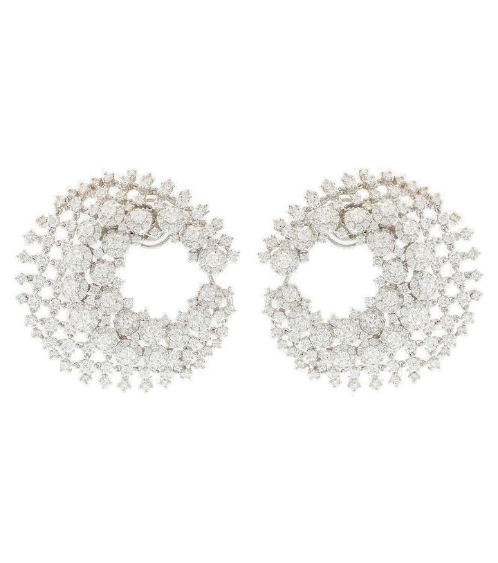 Photo: Yeprem 18kt white gold clip-on earrings with diamonds