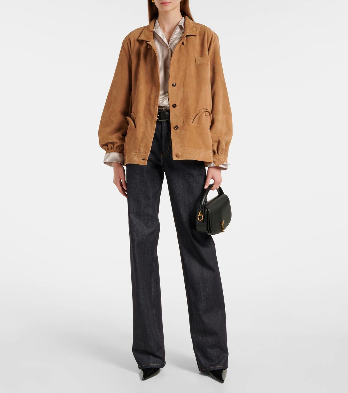 Blazé Milano Cleo suede bomber jacket