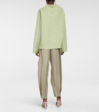 Loewe Anagram jacquard silk shirt