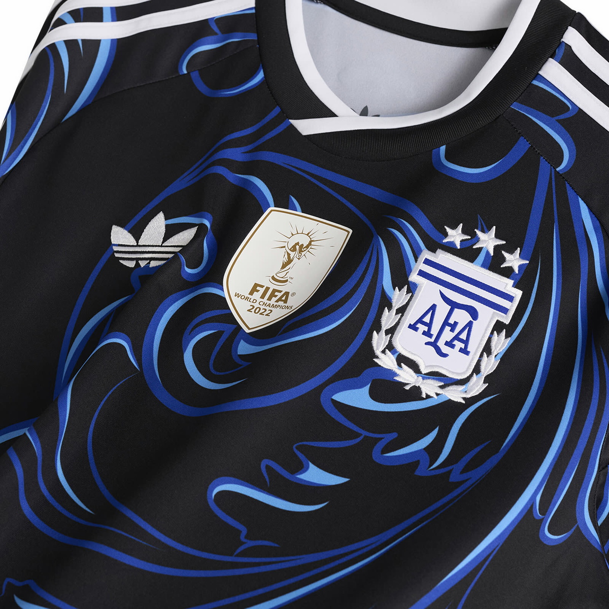 Adidas Argentina 2026 Away Jersey Top in Black