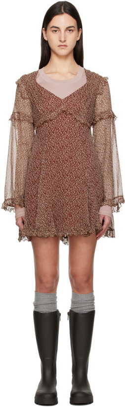 Photo: Weekend Max Mara Burgundy Cardato Minidress