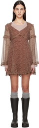 Weekend Max Mara Burgundy Cardato Minidress