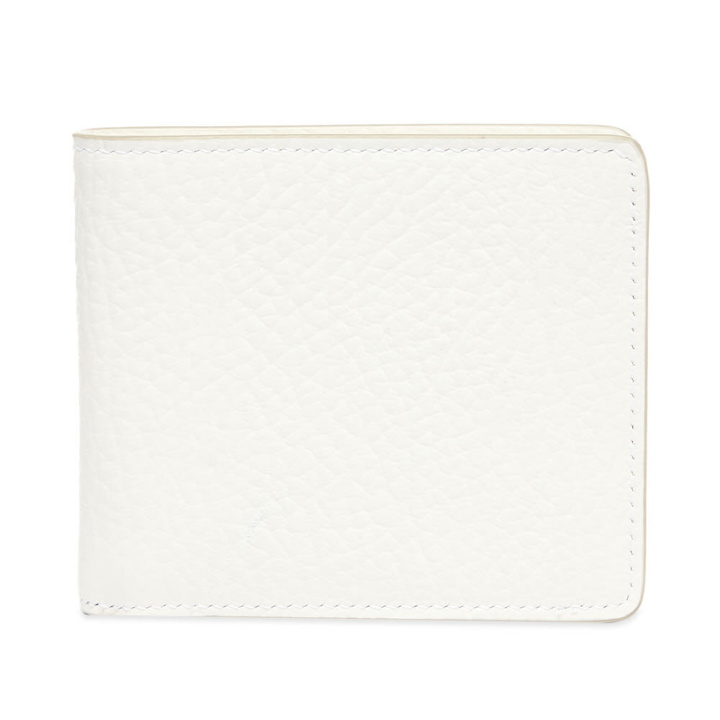 Photo: Maison Margiela Men's Embossed Grain Billfold Wallet in White