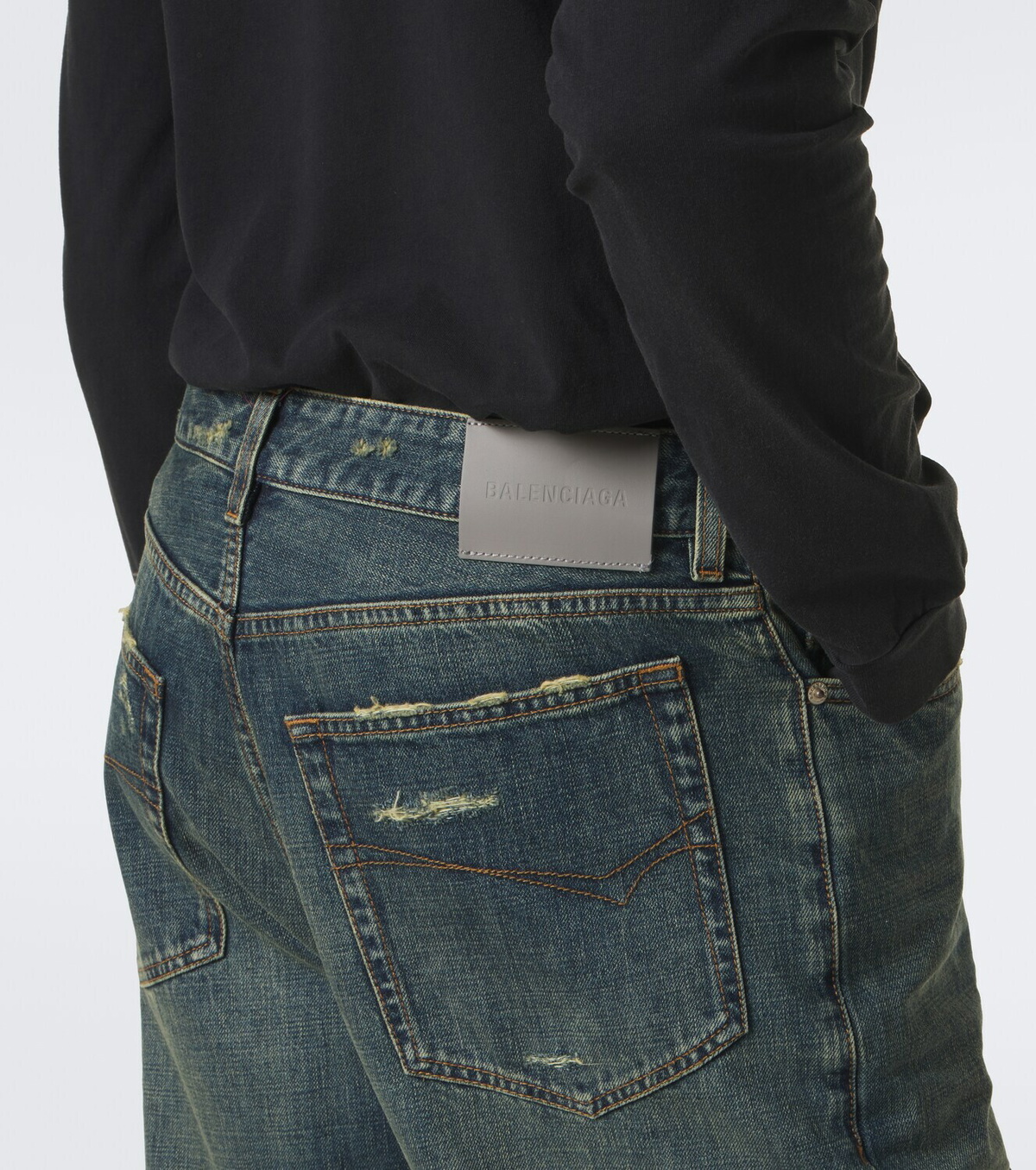 Balenciaga Faded wide-leg jeans
