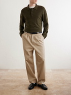 Officine Générale - Bay Merino Wool Polo Shirt - Green
