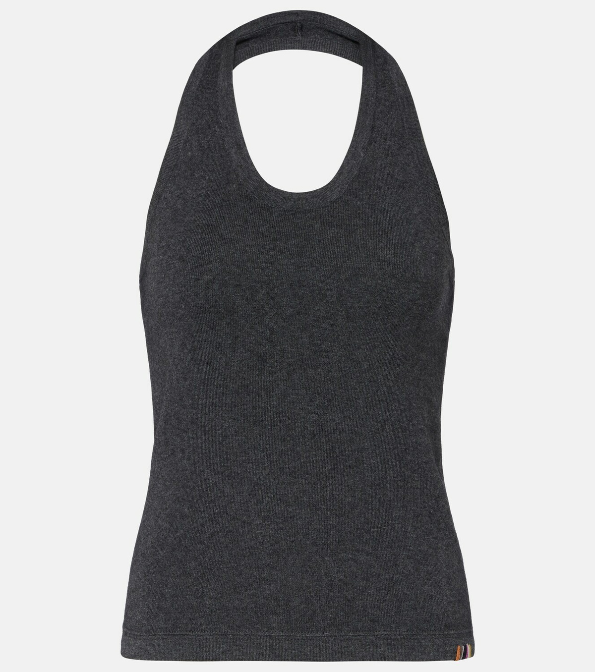 Extreme Cashmere Jerry halterneck cotton and cashmere top