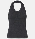 Extreme Cashmere Jerry halterneck cotton and cashmere top
