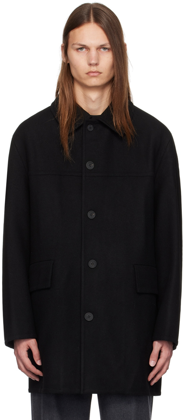 ジャケット・アウター 00s 291295=homme black melton wool coat Easter Melton Coat – La Garçonne
