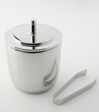 Georg Jensen Manhattan stainless steel ice bucket and tongs set by Helle Damkjær