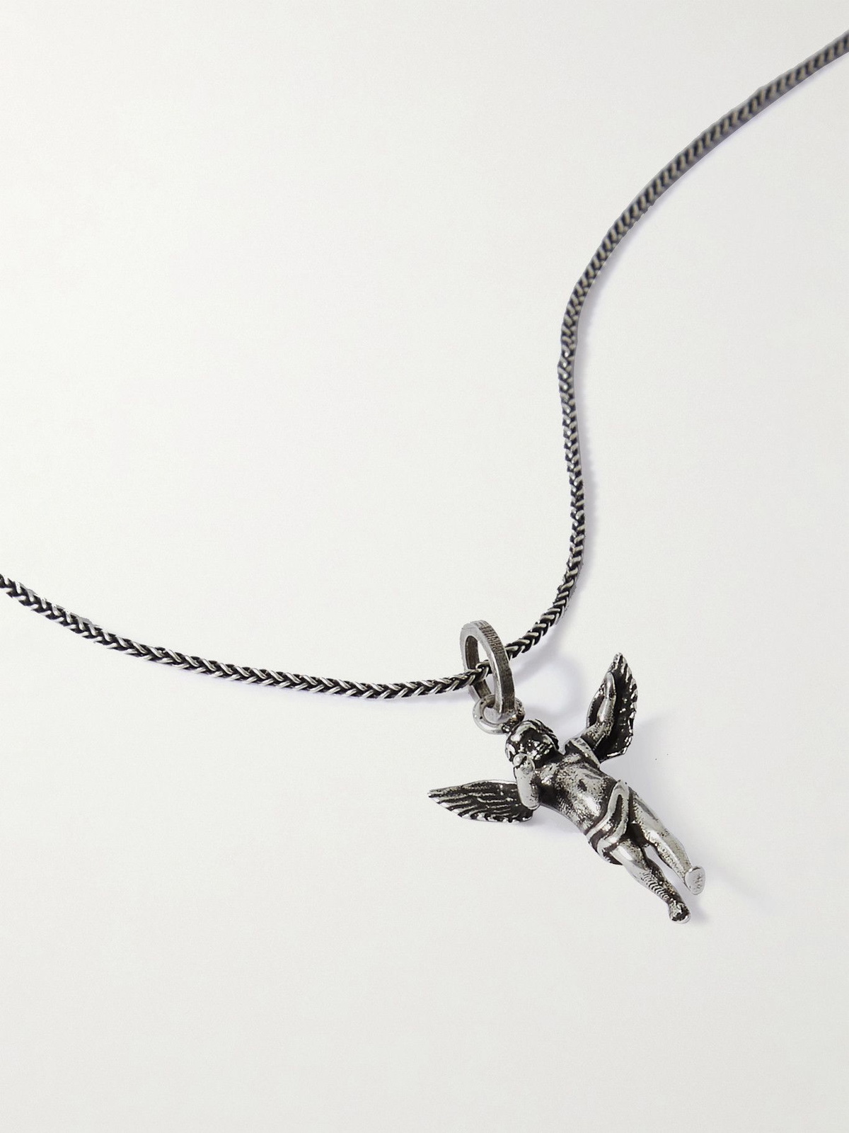 SAINT LAURENT - Burnished Silver-Tone Necklace Saint Laurent display picture 2