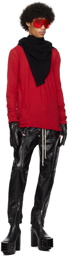 Rick Owens Red Basic Long Sleeve T-Shirt