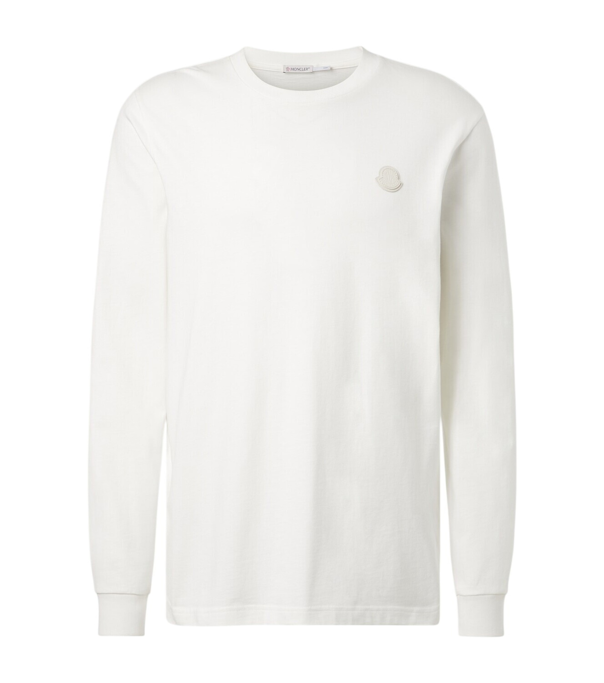 Moncler Off-White Patch Long Sleeve T-Shirt Moncler