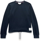 Thom Browne - Loopback Cotton-Jersey Sweatshirt - Blue