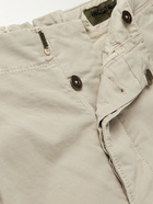 Incotex - Tapered Cotton-Blend Trousers - Neutrals