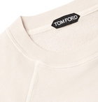 TOM FORD - Loopback Cotton-Blend Jersey Sweatshirt - Off-white