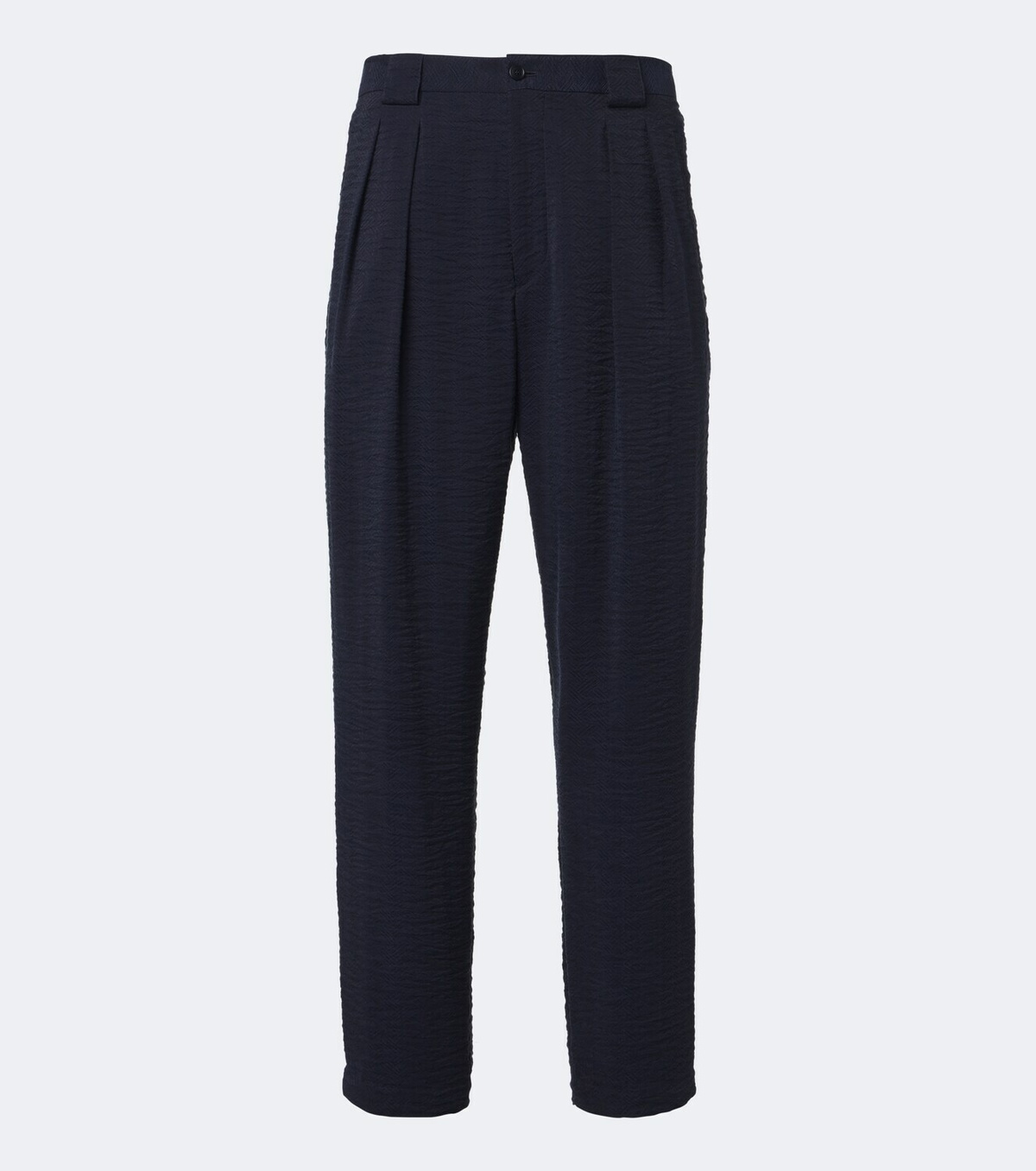 Giorgio Armani Pleated jacquard straight pants