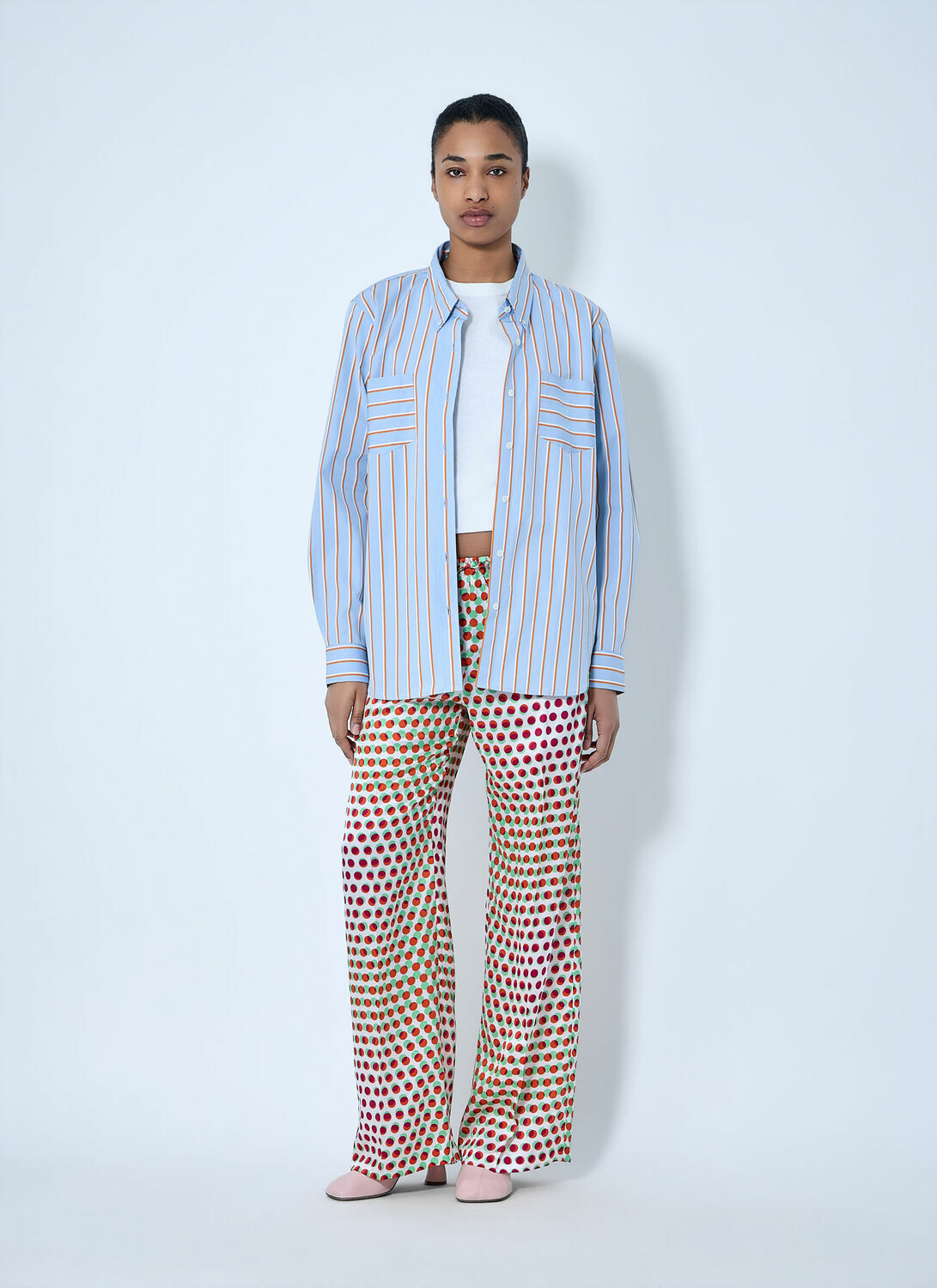 Dries Van Noten Wide-Leg Patterned Trousers