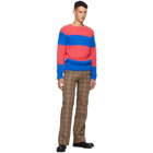 Molly Goddard Pink and Blue Striped Noah Sweater