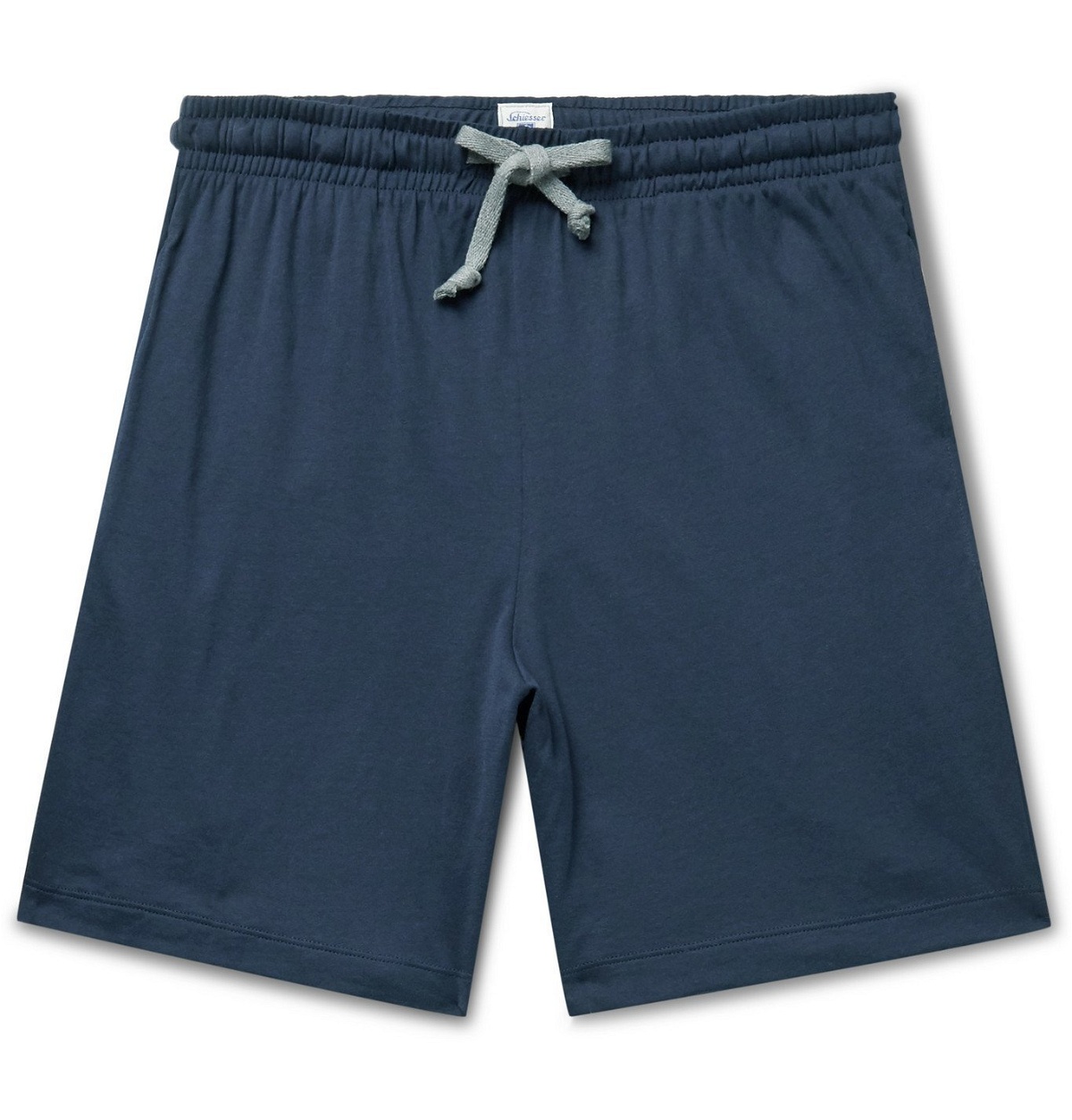 Photo: Schiesser - Cotton-Jersey Pyjama Shorts - Blue