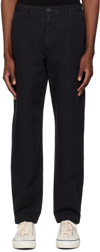Photo: PS by Paul Smith Black Cotton Cargo Pants