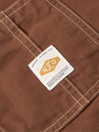 Nudie Jeans - Howie Logo-Appliquéd Cotton-Canvas Chore Jacket - Brown