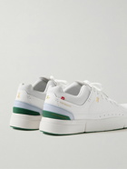 ON - Roger Federer The Roger Centre Court Faux Suede-Trimmed Vegan Leather and Mesh Tennis Sneakers - White