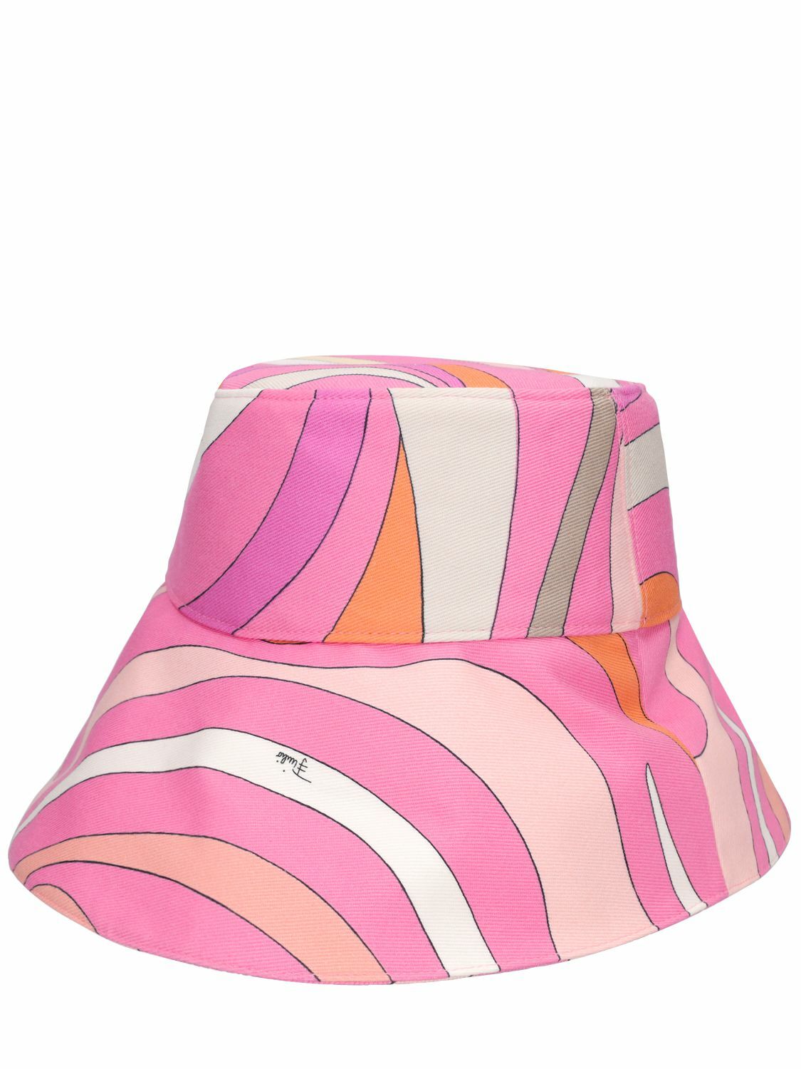 PUCCI Cotton Gabardine Bucket Hat Emilio Pucci