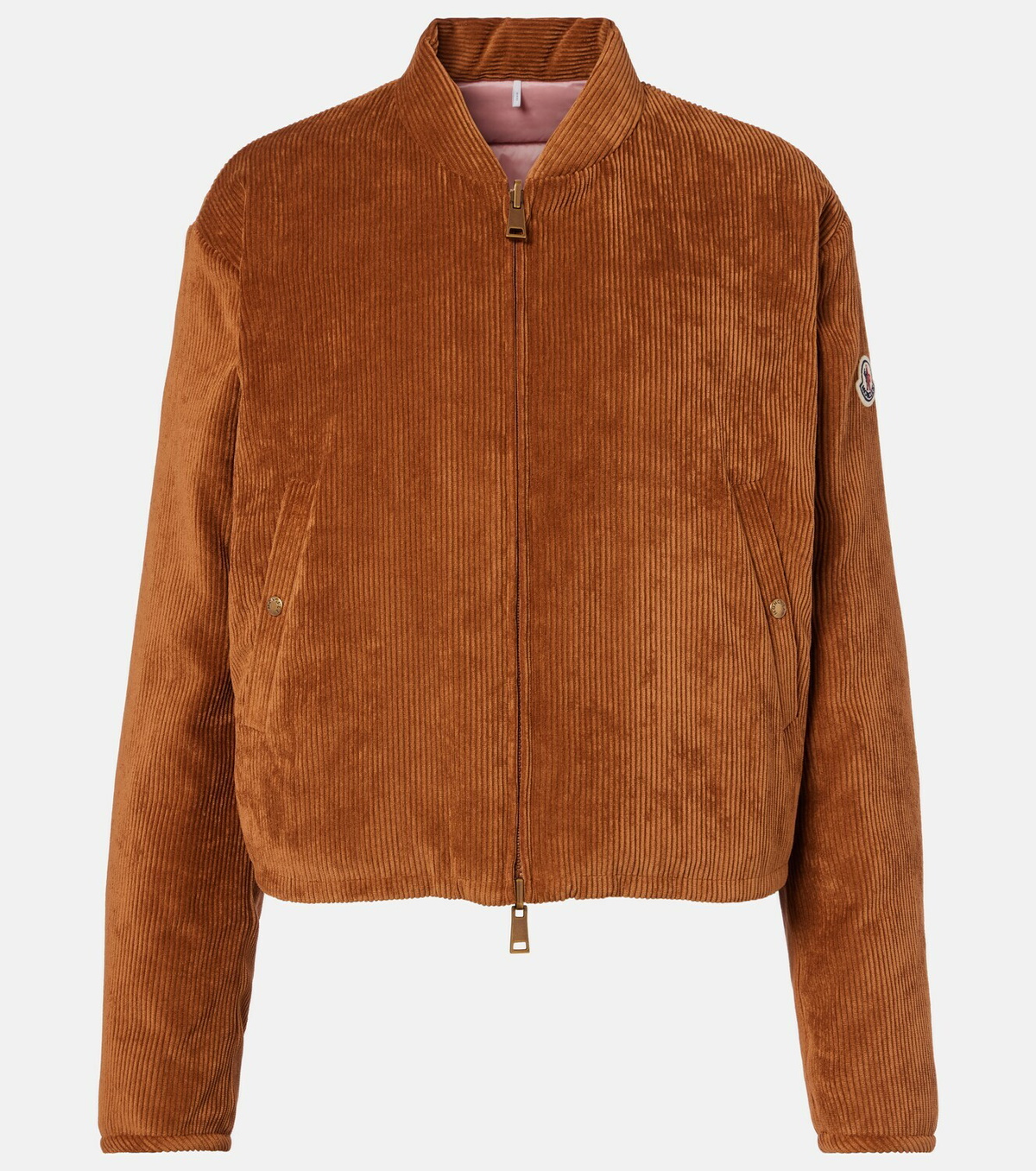 Moncler Blageon corduroy down bomber jacket