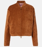 Moncler Blageon corduroy down bomber jacket