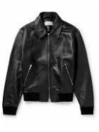 Officine Générale - Clifton Leather Bomber Jacket - Black