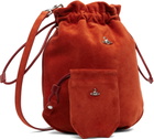 Vivienne Westwood Orange Drawstring Pouch Bag