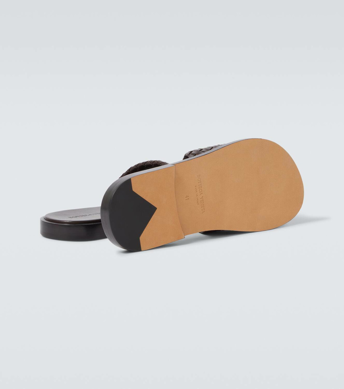 Bottega Veneta Elio Intrecciato leather slides