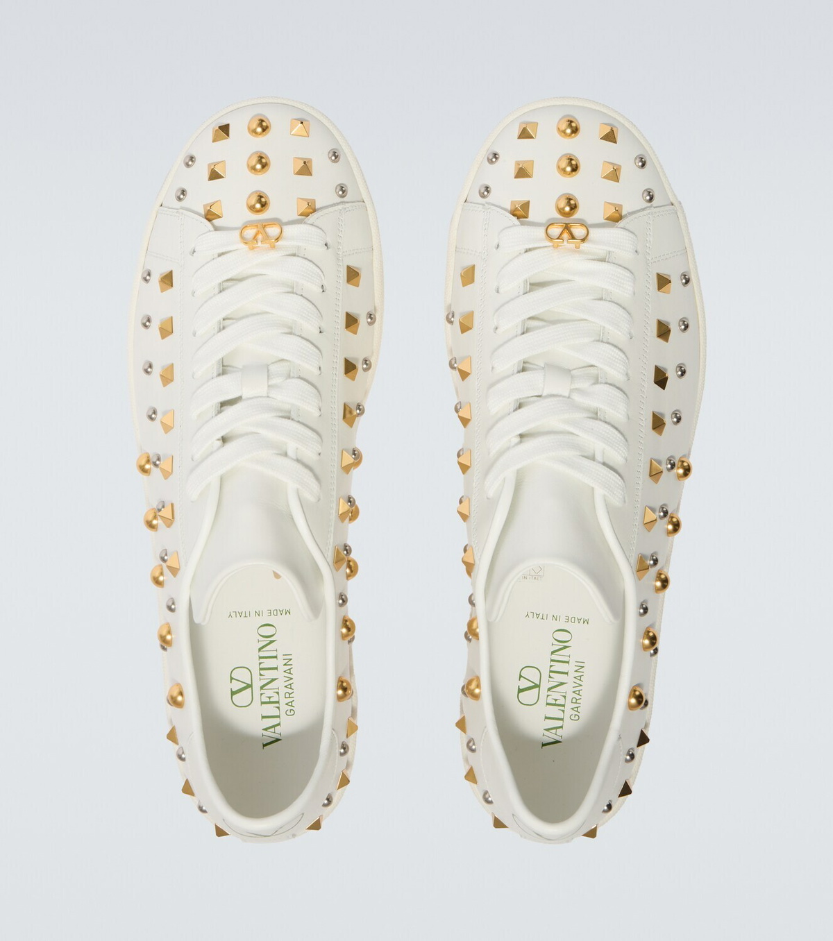 Valentino Royco studded leather sneakers