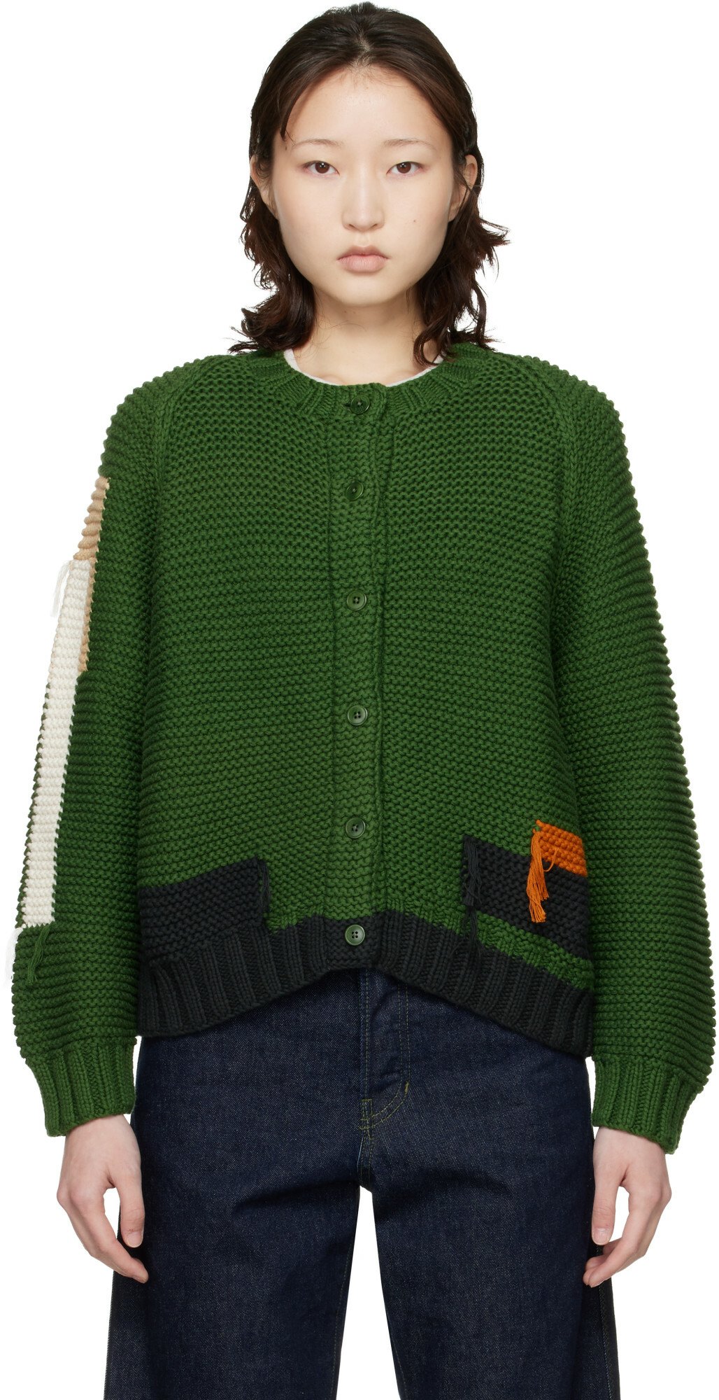 YMC Green Atomic Cardigan