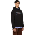 Givenchy Black Signature Logo Hoodie