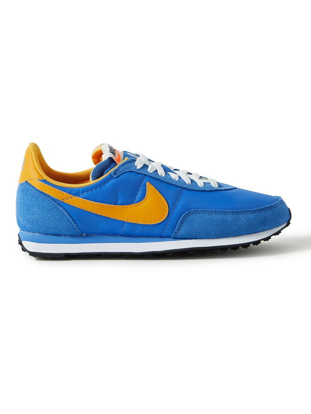 Photo: Nike - Waffle 2 SP Leather and Suede-Trimmed Nylon Sneakers - Blue