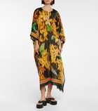 Dries Van Noten - Floral cotton voile kaftan