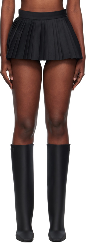 Photo: Pushbutton Gray Volumed Micro Skort